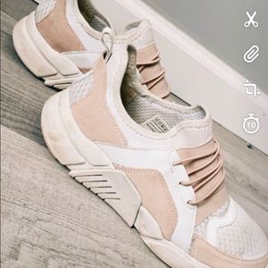 Mark mason cute fashion shoes Pink and white